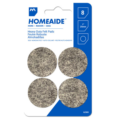 HomeAide Felt Surface Protectors - 1" / 25mm ~ 8 per pack-0