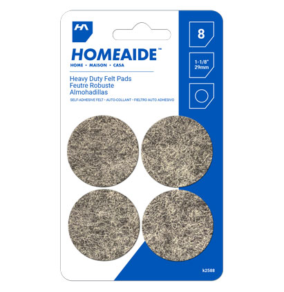 HomeAide Heavy Duty Felt Pads - 1-1/8" / 29mm ~ 8 per pack-0