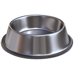 Stainless Steel Round Feeding Dish ~ 96oz / 2.8L-0