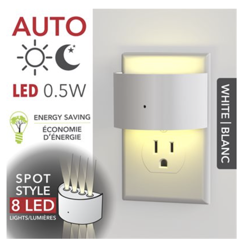 RCA 8 LED Automatic Nightlight-0
