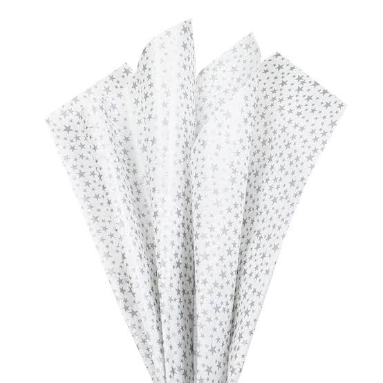 Tissue Paper – Metallic Stars